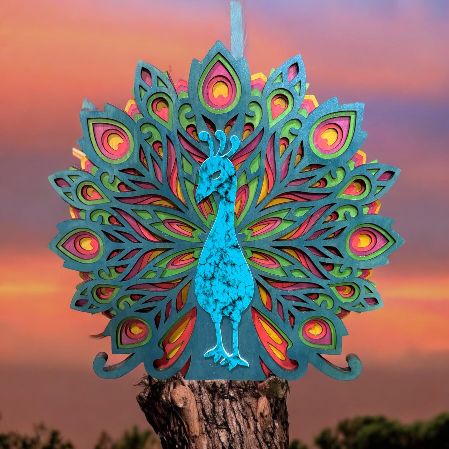 Peacock 20" Diameter